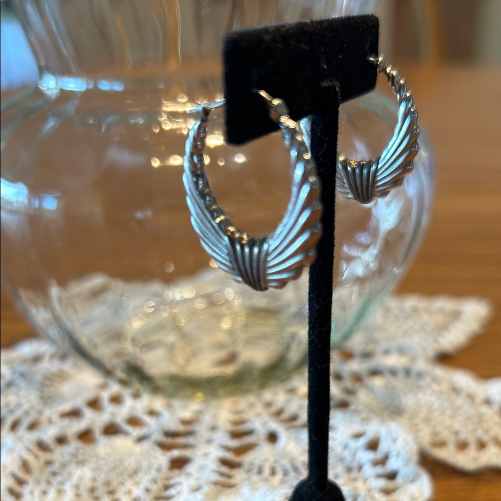 Elegant Silver Hoop Earrings